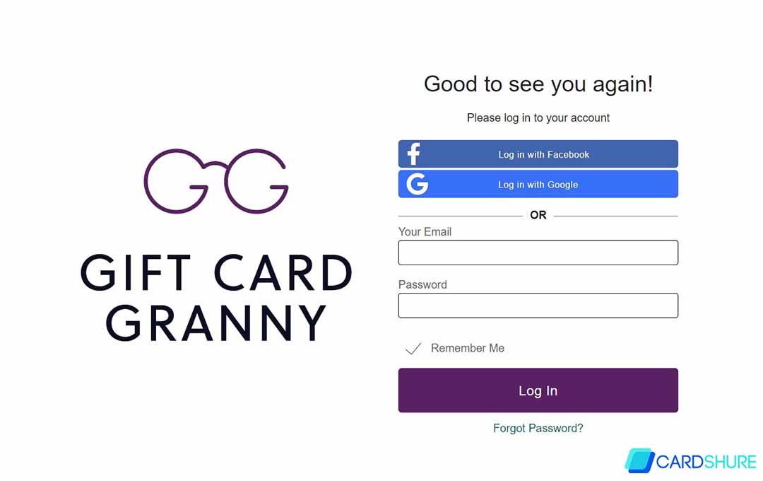 Gift Card Granny Login 
